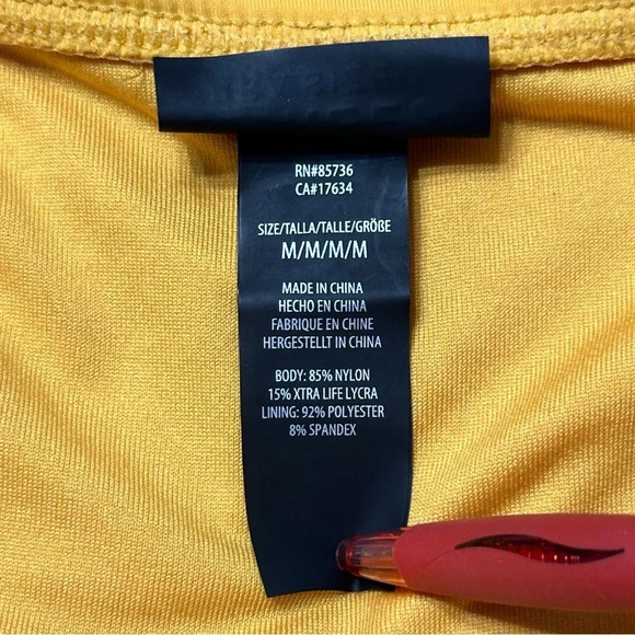 Coco Reef Bikini Bottoms Gold Yellow Gathered Sides Size Medium - Picture 5 of 7